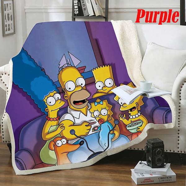 Baby & Kids :: Toys :: Simpsons Blanket 3D Cartoon Print Blanket Warm ...